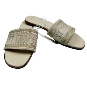 A New Day St. Tropez Slip On Slide Sandals Women's Size 10